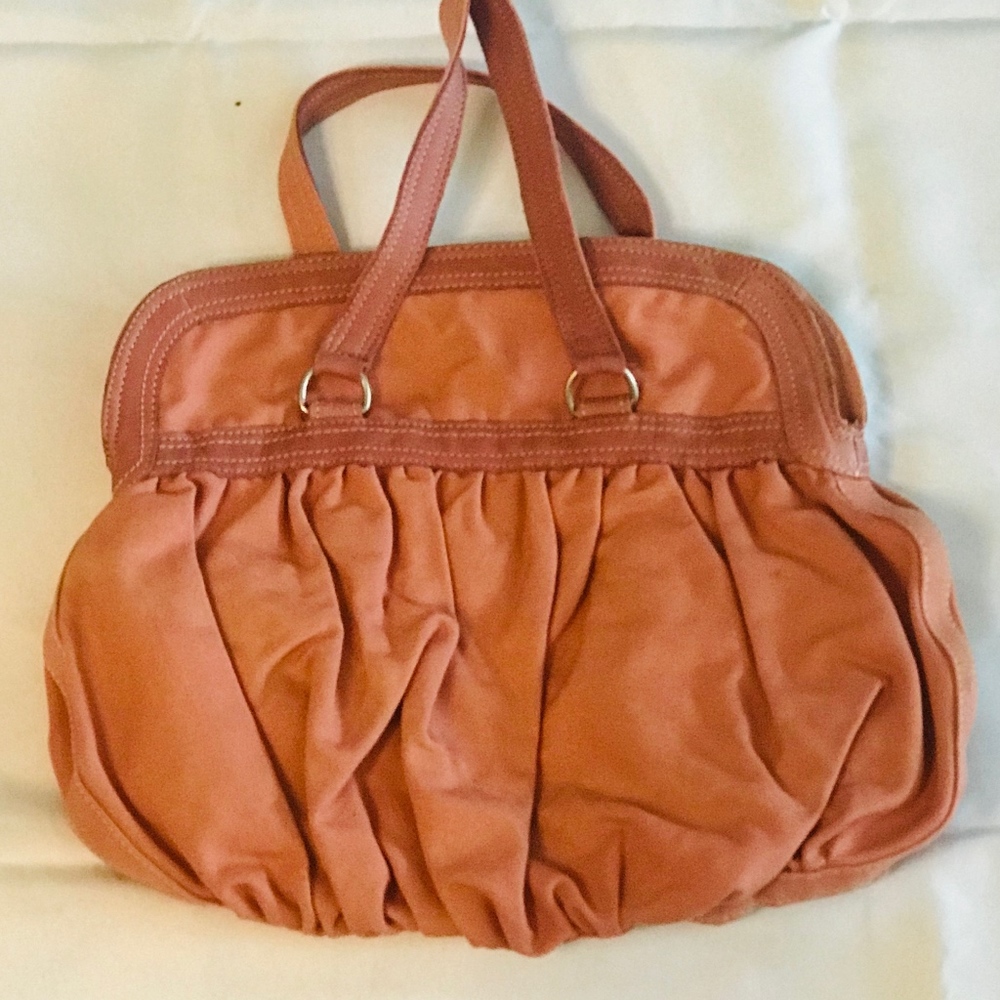 Peach purse